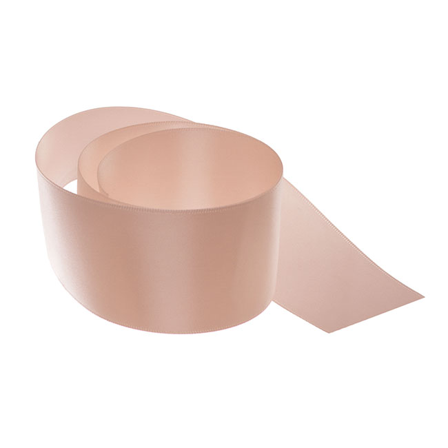 Ribbon Satin Deluxe Double Faced Rose Gold (50mmx25m)
