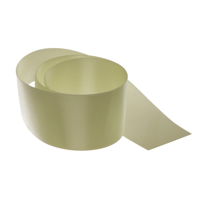 Ribbon Satin Deluxe Double Faced Sage (50mmx25m)