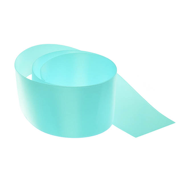 Ribbon Satin Deluxe Double Faced Tiffany Blue (50mmx25m)