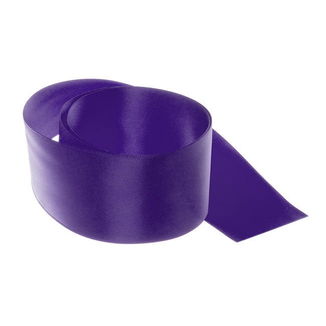 Ribbon Satin Deluxe Double Faced Violet (50mmx25m)