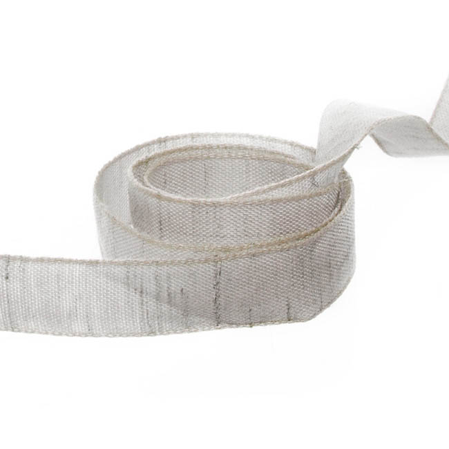 Cotton Ribbon Vintage Light Grey (15mmx20m)