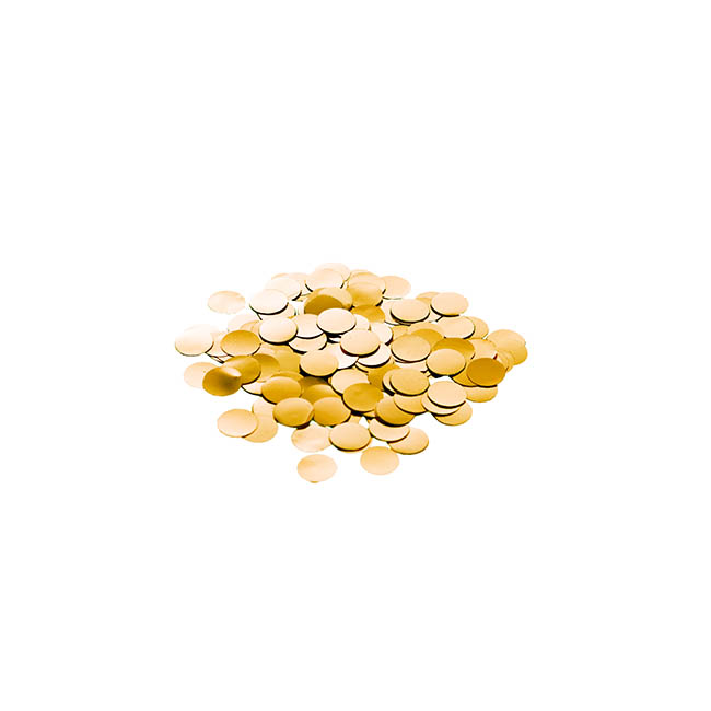 Confetti Round Shape 15g Bag (1cmD) Gold