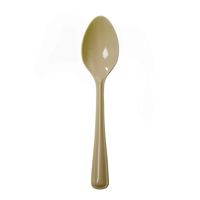 Deluxe Plastic Spoon Gold (17cm) Pack 25