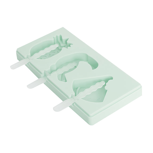 Ice Cream Popsicle Silicone Mould Tropical Mint (18cmLx9cmW)