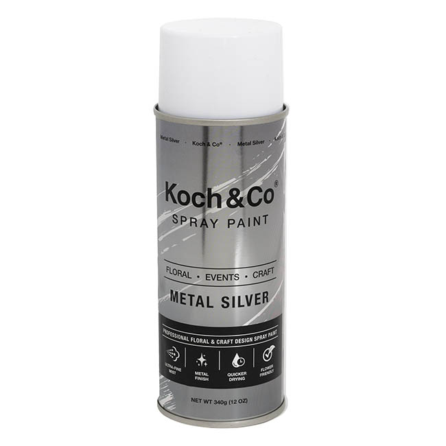 Floral Event Craft Spray Paint Metal Silver (340g)