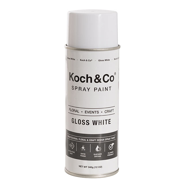Floral Event Craft Spray Paint Gloss White (340g)