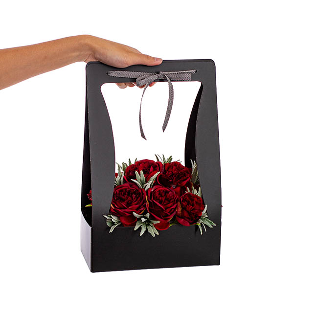 Flower Carry Box Pack 5 Black (22x11.5x35.5cm)
