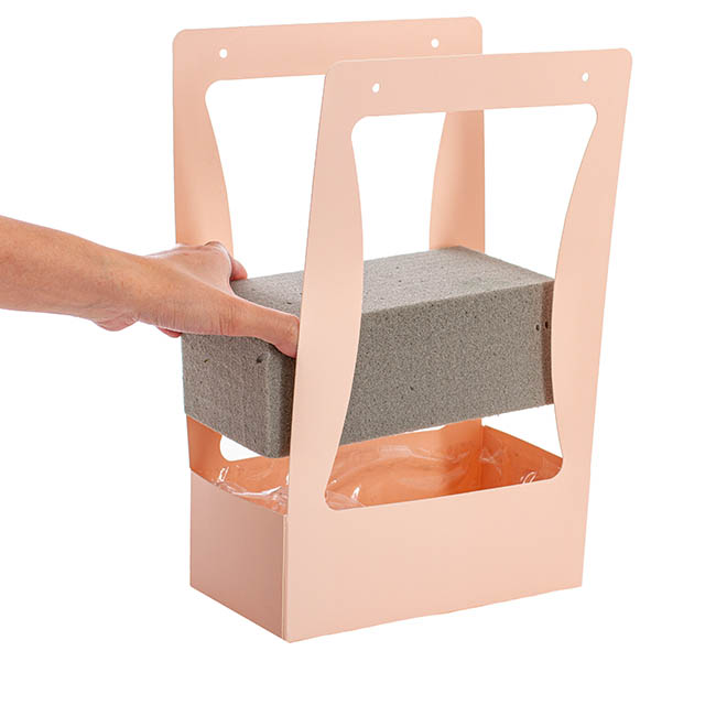 Flower Carry Box 22x11.5x35.5cm Pink Pack 5