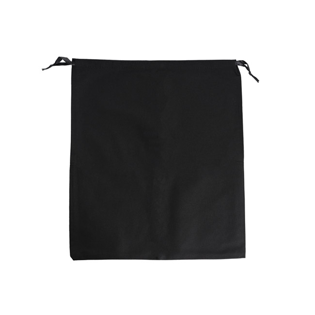 Calico Bag Pack 2 with Ribbon Tie Black (35Wx40cmH)