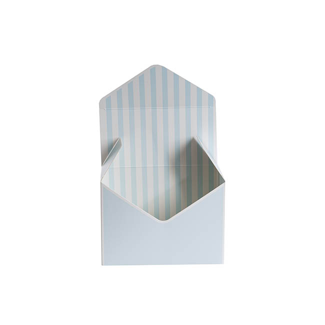 Envelope Flower Box Small Pk5 Stripes Blue (15.5Lx8Dx11cmH)