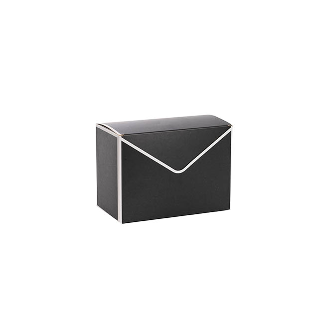 Envelope Flower Box Small Pk5 Stripes Black (15.5Lx8Dx11cmH)