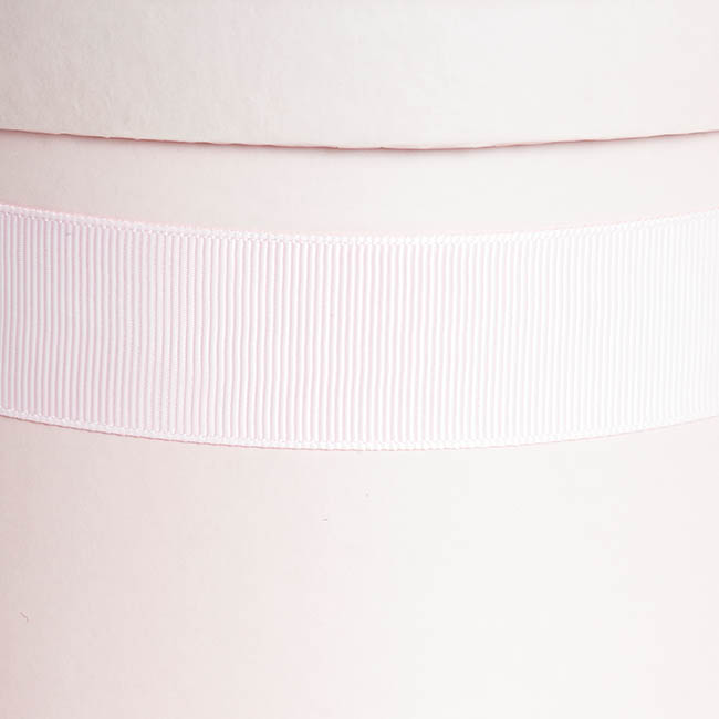 Flower Hat Box with Ribbon Round Set 3 Pink (25cmDx15cmH)