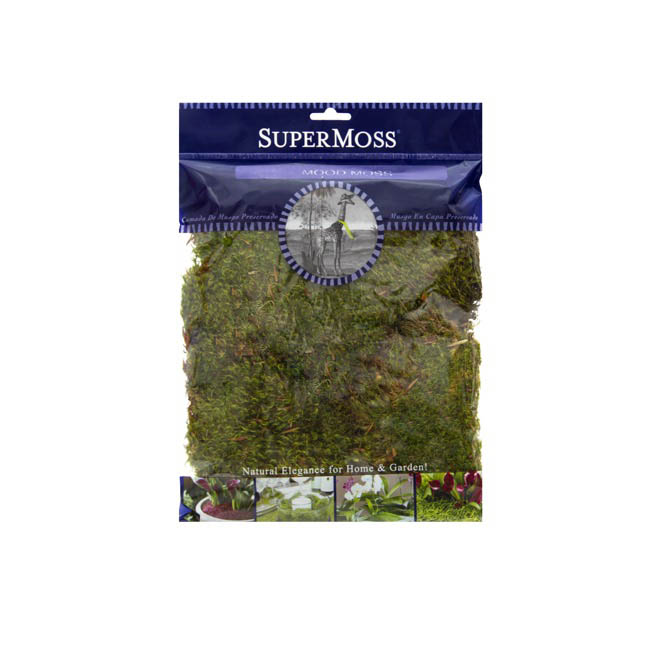 Mood Moss Preserved Grass Green (110gm Bag)