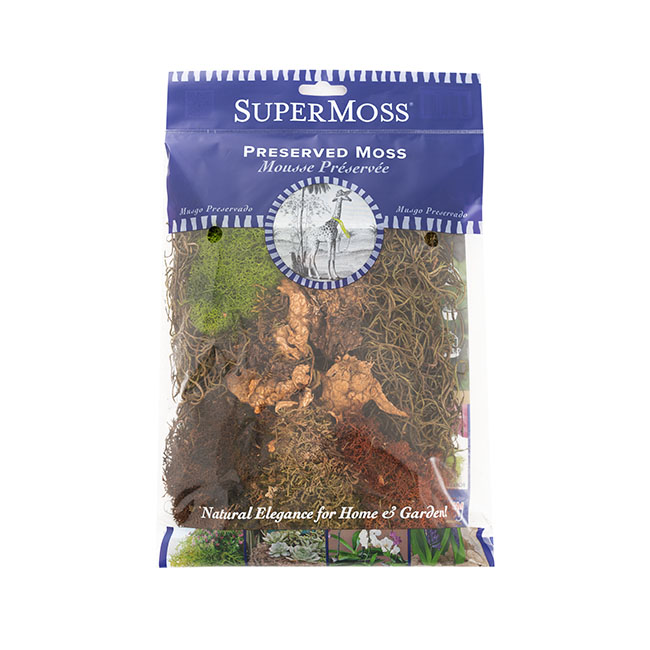Oregon Moss Mix Preserved Bag Moss Assorted (55gm Bag)