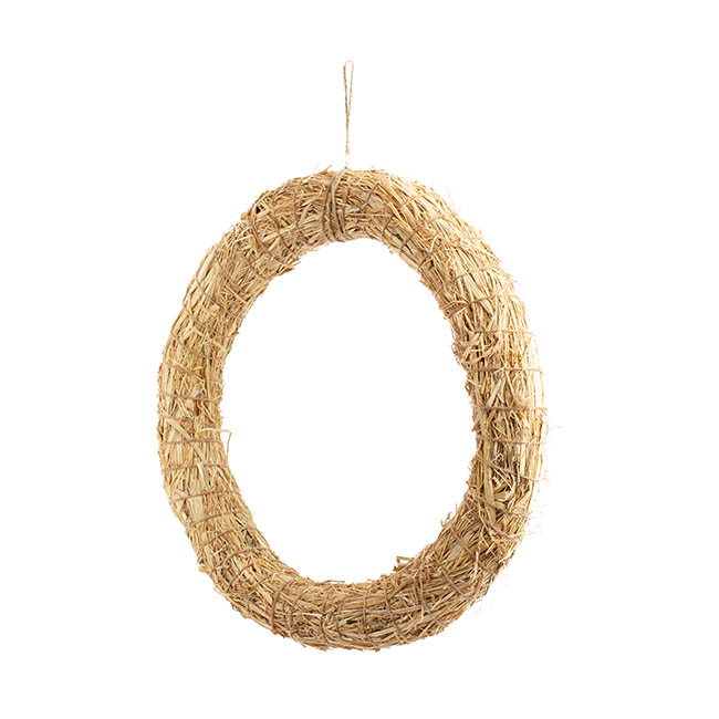 Straw Wreath Natural (40cmD)