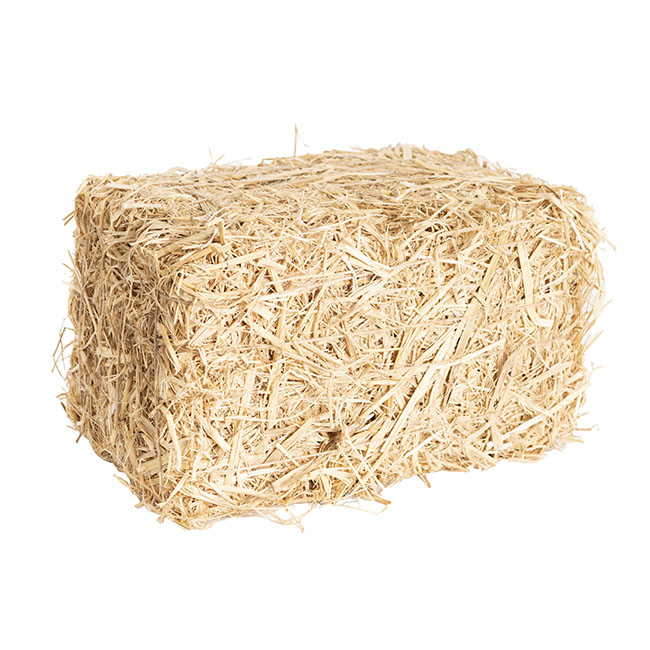 Rectangular Straw Hay Bale Natural (20cmx35cmH)