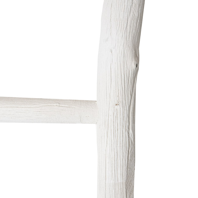 Decorative Wooden Ladder White (38x4.5x120cmH)
