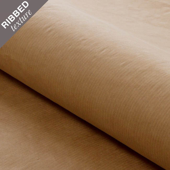 Ribbed Kraft Paper 70gsm Jumbo Roll Brown (90cmx300m)