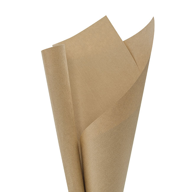 Ribbed Kraft Paper 70gsm 5kg Pack Brown (50x70cm)