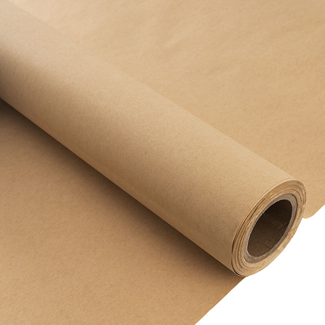 Kraft Paper 100m Bulk Value Roll Brown 80gsm (50cmx100m)