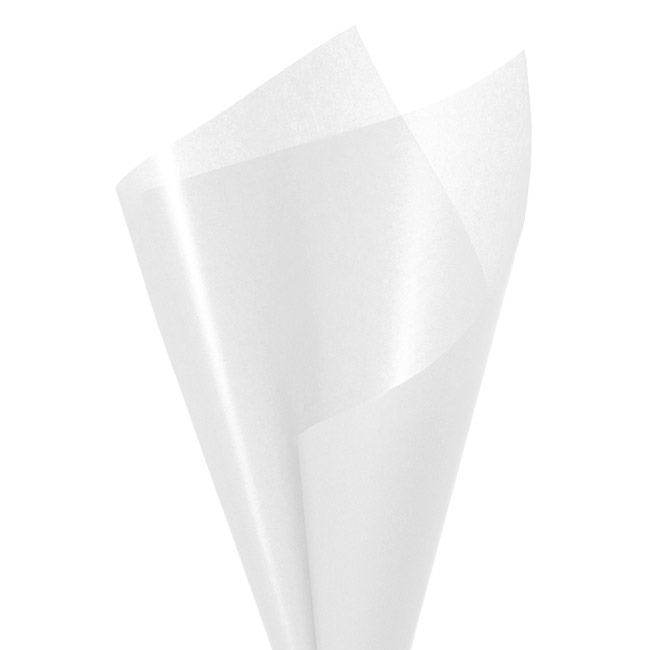 Wax Kraft Paper 60gsm Pack 50 White (50x70cm)