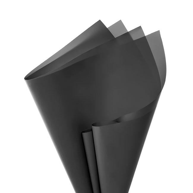 Kraft Paper Coloured 60gsm Pack 100 Black (54x76cm)