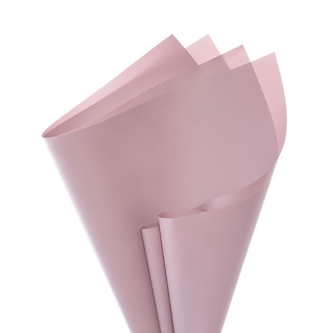 Kraft Paper Coloured 60gsm Pack 100 Dusty Pink (54x76cm)