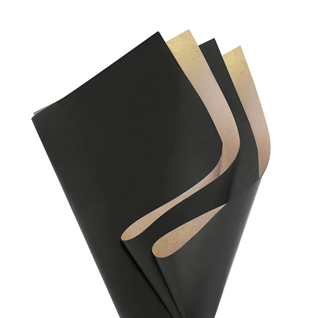 Kraft Paper Duo 60gsm Pack 100 Black Brown (53x76cm)