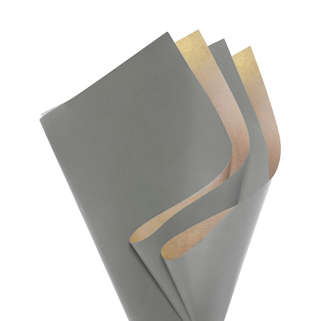 Kraft Paper Duo 60gsm Pack 100 Charcoal Brown (53x76cm)