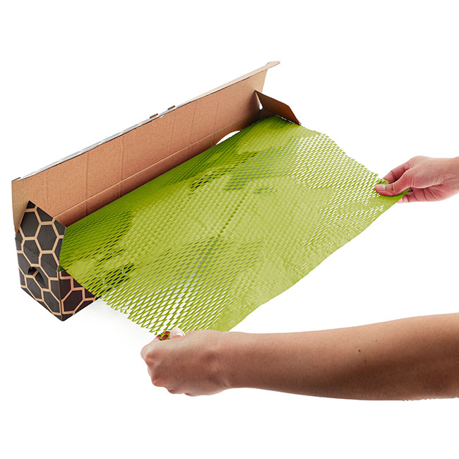 Kraft Paper Honeycomb Expandable Roll Moss Green (50cmx30m)