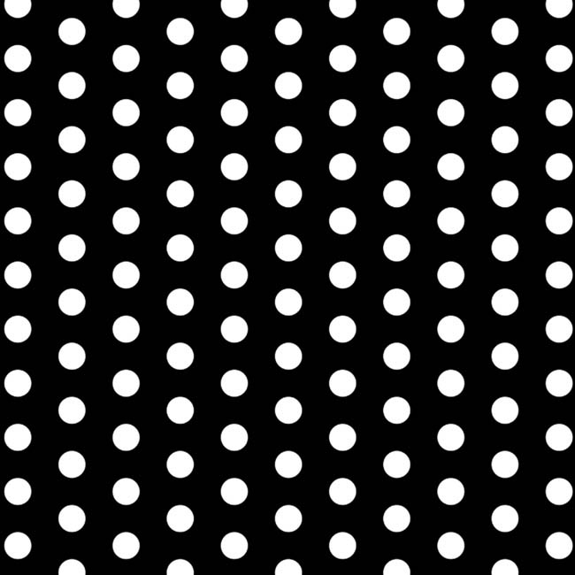 Tissue Paper Packs 100 17gsm Dots Black (50x70cm)