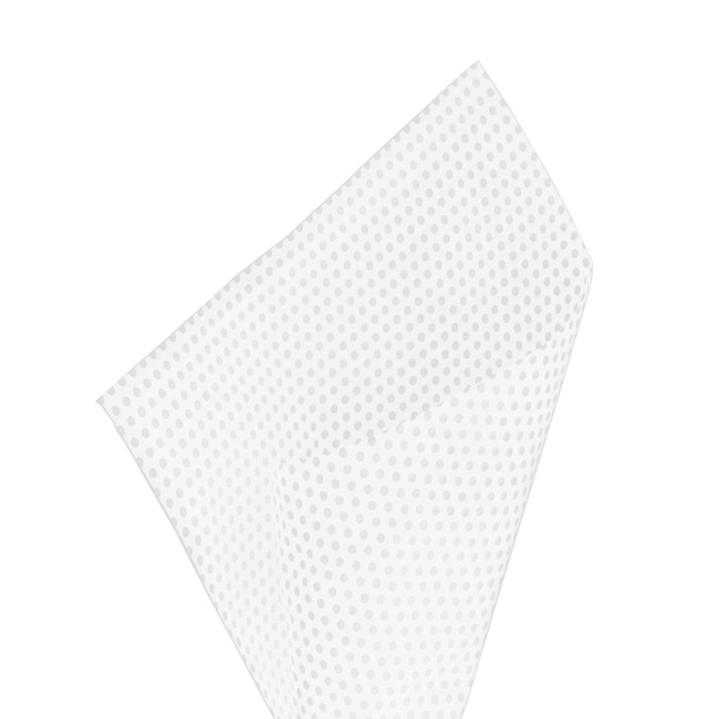 Tissue Paper Packs 100 17gsm Dots White (50x70cm)