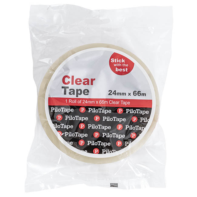 Pilotape Cello Sticky Tape Clear (24mm X 66m)