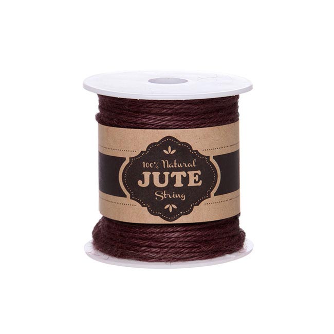 Natural Jute String 4ply 100g Chocolate (Approx 40m)