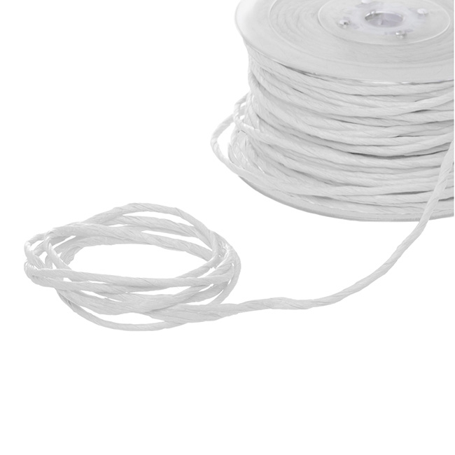 Twisted Paper Cord White (4mmx50m)