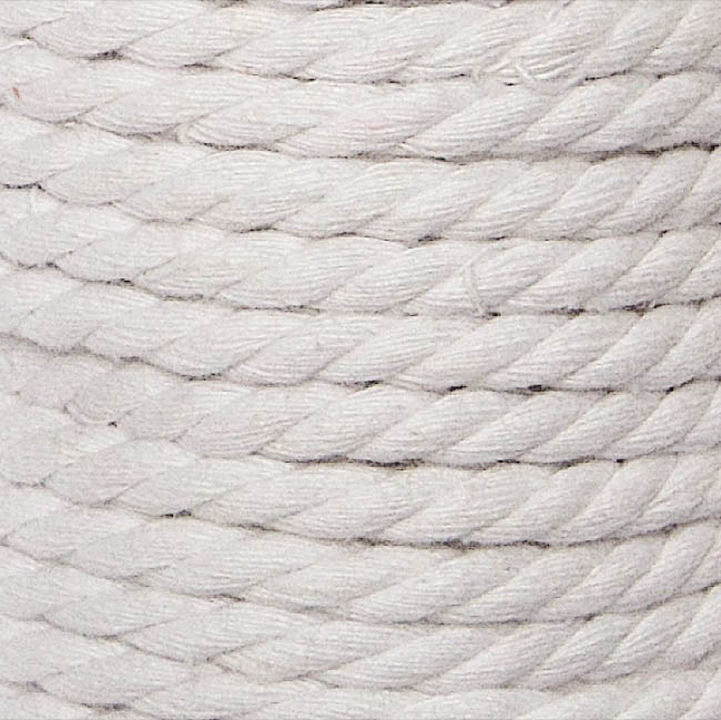 Rope Cotton 3 ply White (8mmx20m)
