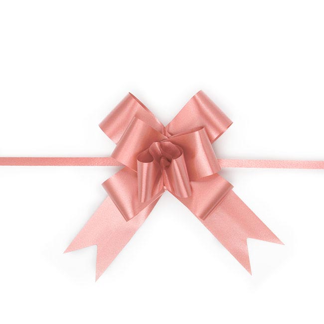Ribbon Pull Bow Baby Pink (32mmx53cm) Pack 25