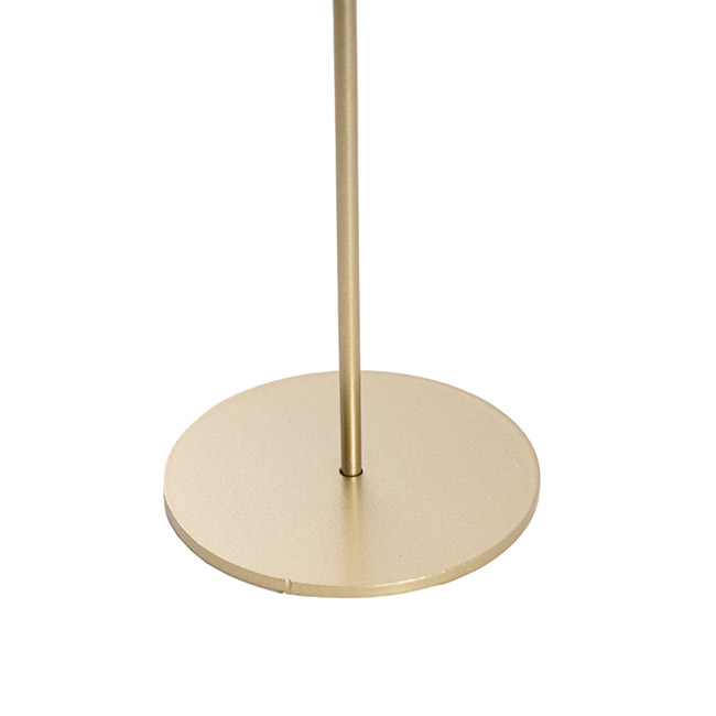 Metal Single Stand Candle Holder Gold (8.8x25cmH)