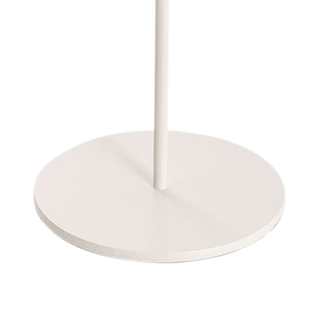 Single Metal Taper Candle Holders White (8.8x25cmH)