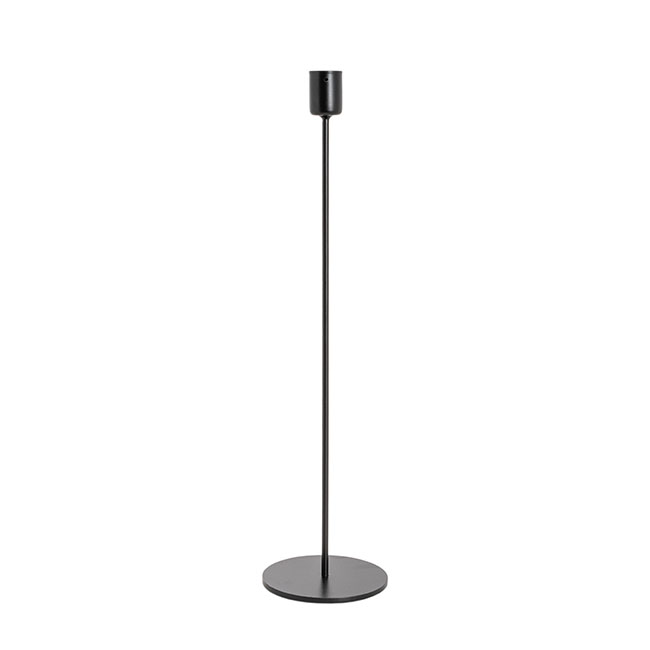 Single Metal Taper Candle Holders Black (8.8x35cmH)