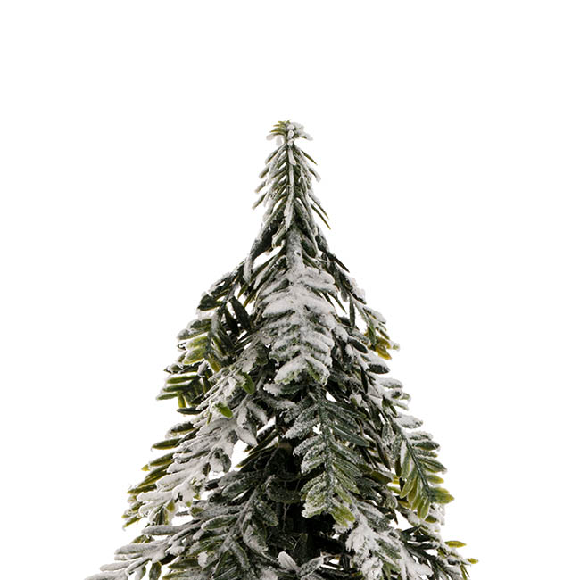 Snow Flocked Aspen Pine Table Top Tree White (38cmH)