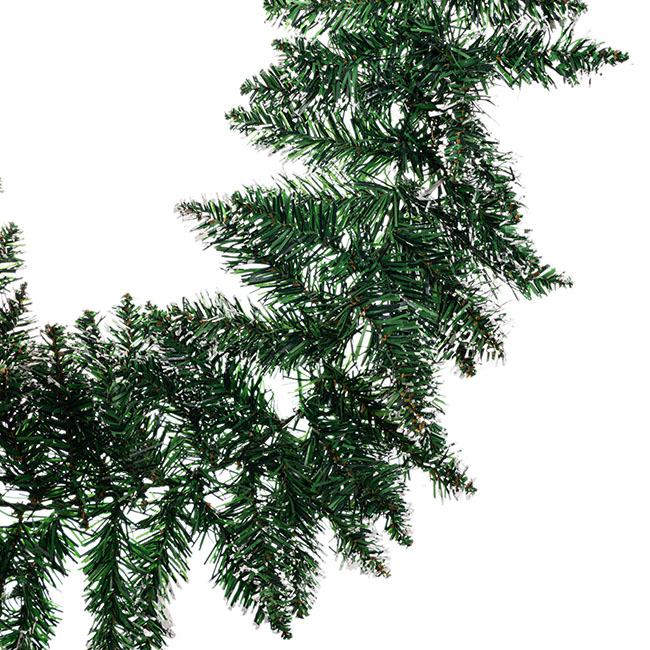 Snow Tip Christmas Pine Garland Green (270cmL)