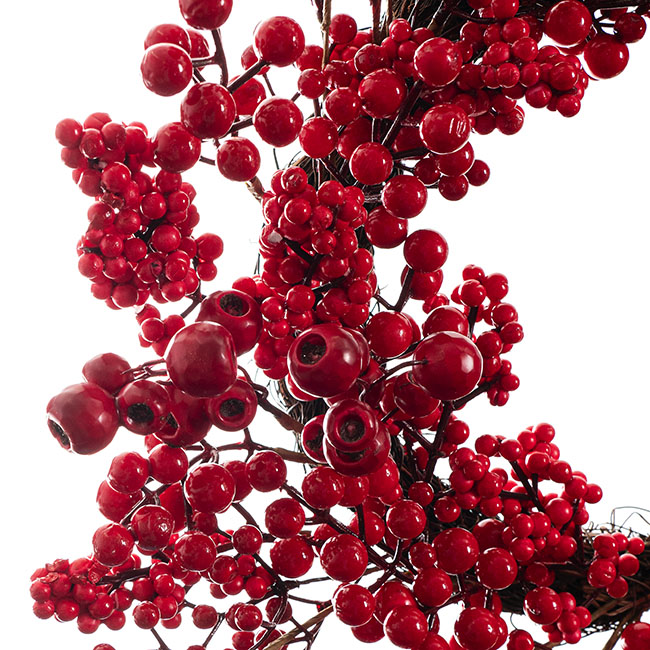 Luscious Christmas Berry Wreath Red (50cmD)