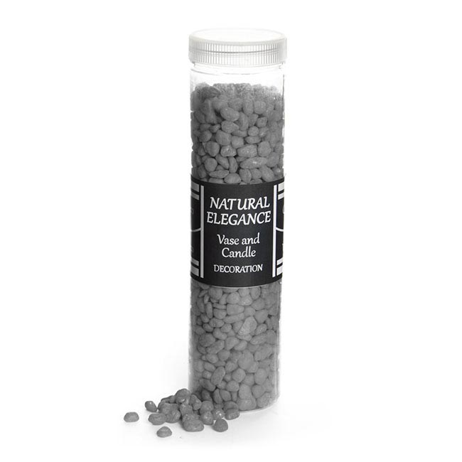 Pebbles Mini Dyed Silver (5-15mm) 800gm Jar