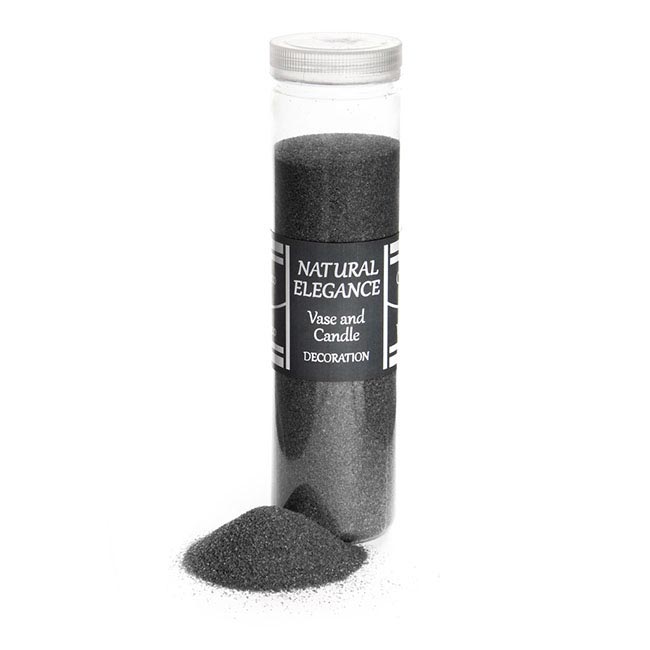 Coloured Sand Find Dyed Black (700g Jar)