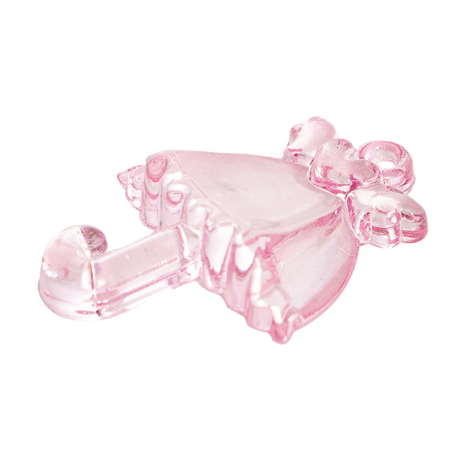 Acrylic Baby Charms Umbrella Pack 12 Baby Pink (49x36.6mm)