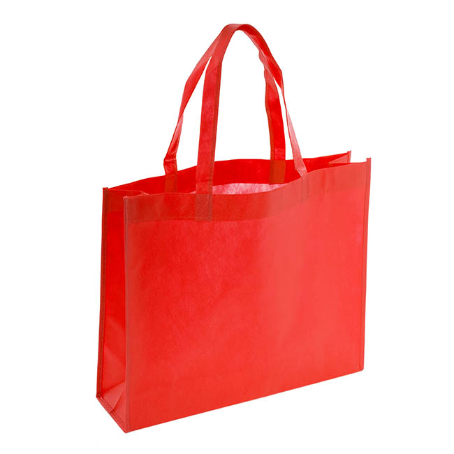 Nonwoven Reusable Shopping Bag Red (420Wx120Gx350mmH)