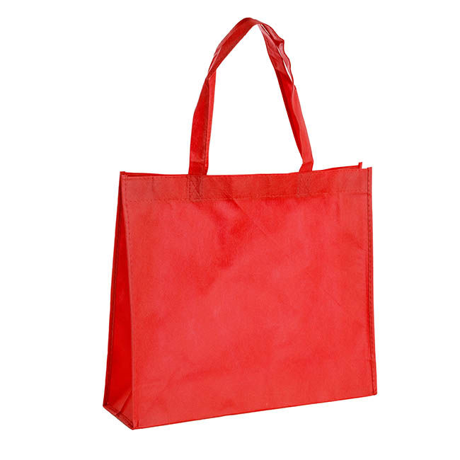 Nonwoven Reusable Shopping Bag Red (420Wx120Gx350mmH)