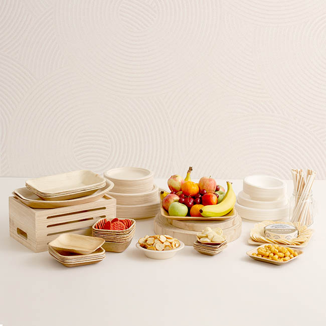 Sugarcane Lunch Plate White (18cm) Pack 10