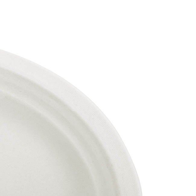 Sugarcane Oval Plate White (32x26cm) Pack 10